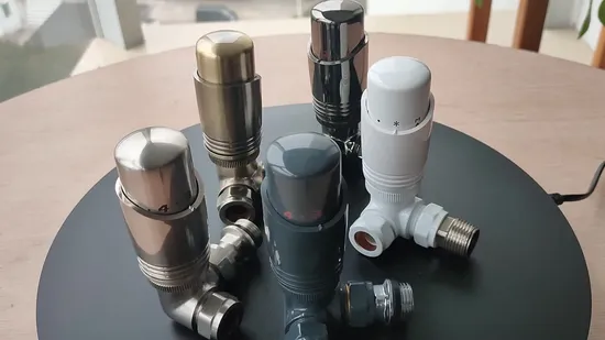 Válvula de detentor y cabezal termostático y válvula termostática de radiador Trv Set