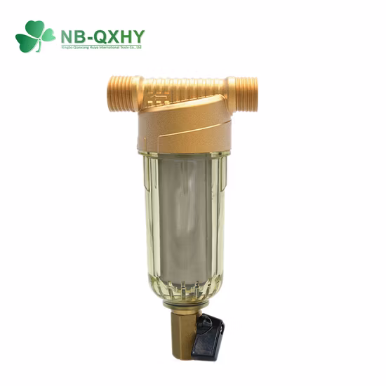 Prefiltro de agua del sistema de filtro de agua de 1/2 pulgada a 1 pulgada para el hogar